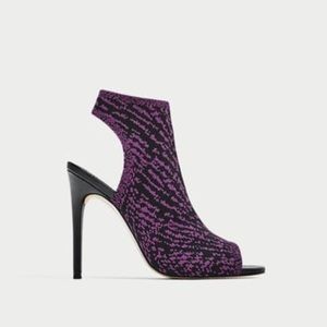 Zara fabric cage heels